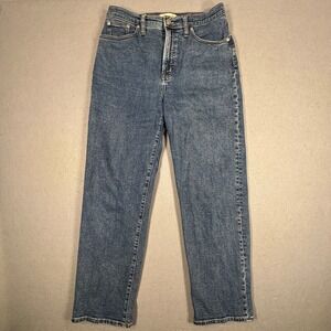 Madewell Perfect Vintage Straight Jean Size 28 High Rise Cotton Denim
